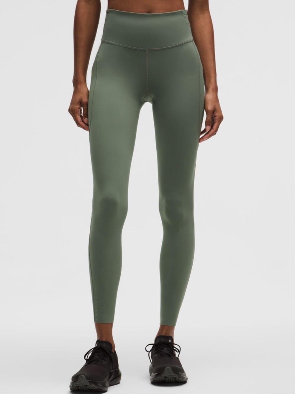Lululemon Fast and Free High-Rise Tight 25” *Reflective, Willow Leaf, Size 6